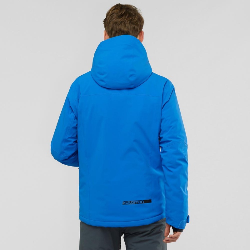 Salomon Highland Ski Jackets Blue | FGVI-78913