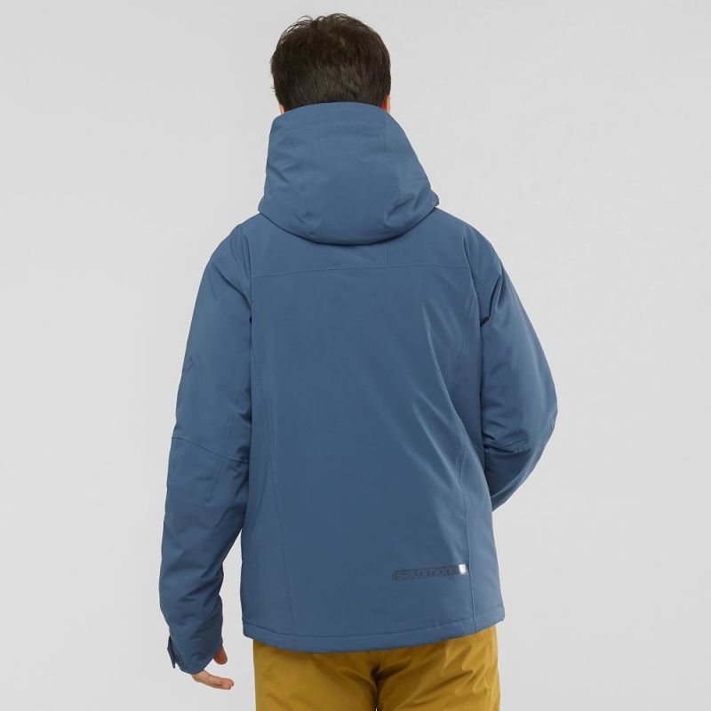 Salomon Highland Ski Jackets Navy | NGXT-71539