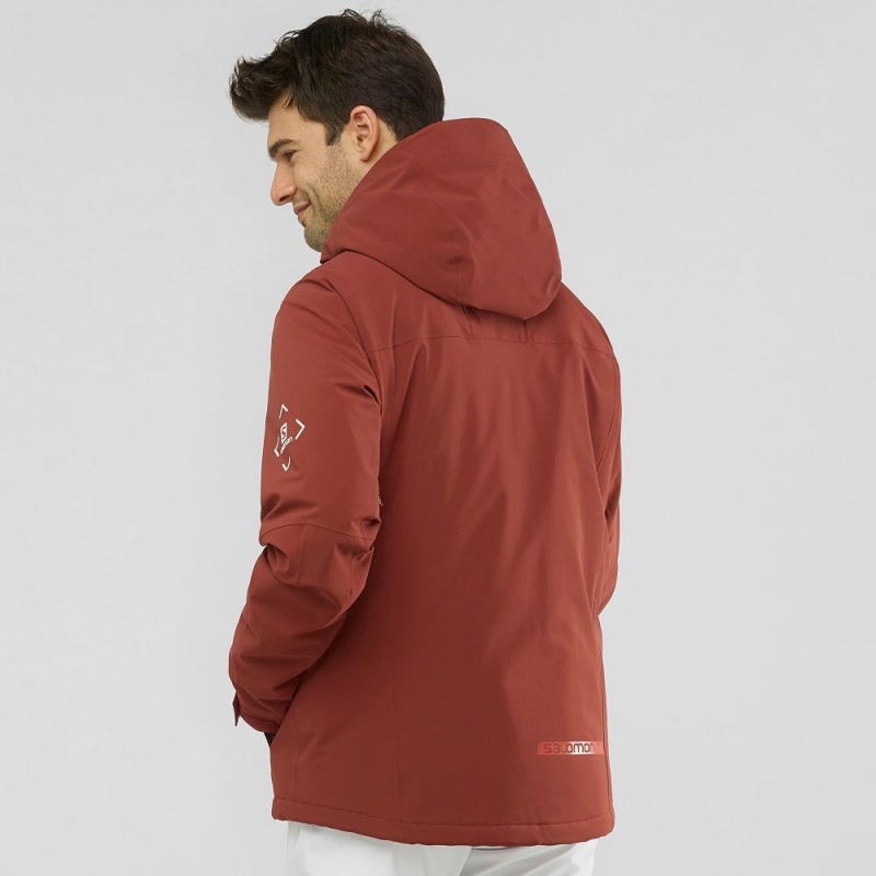 Salomon Highland Ski Jackets Red | CSXY-45328