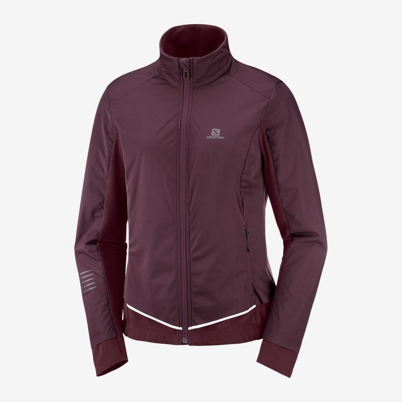 Salomon Lightning Lightshell Jkt W Jacket Purple | KVZC-16859