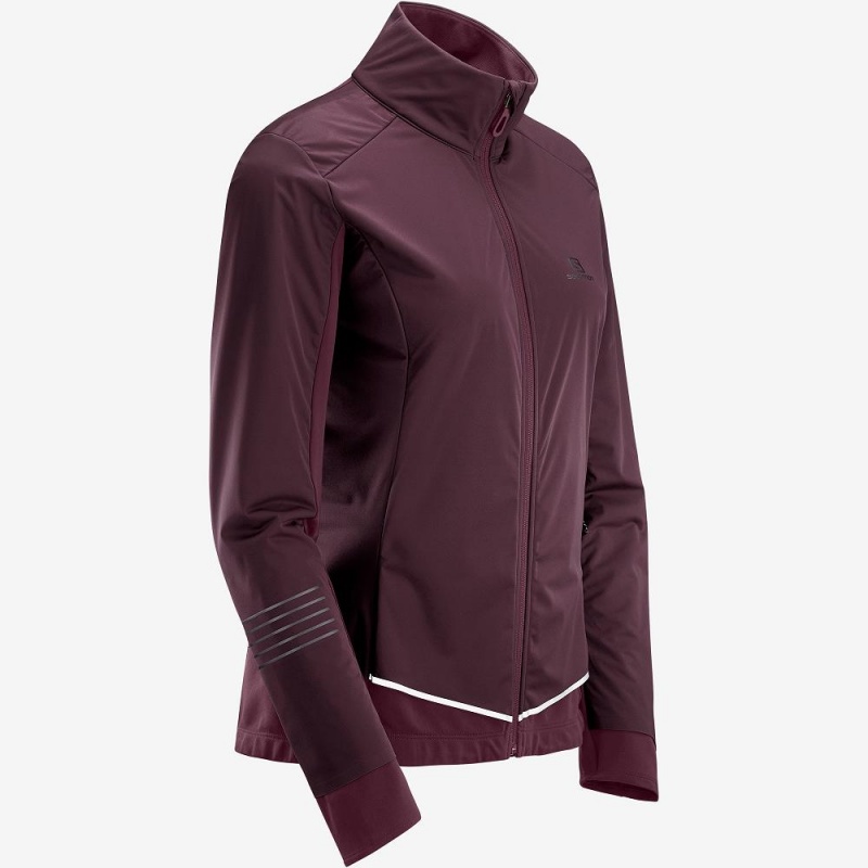 Salomon Lightning Lightshell Jkt W Jacket Purple | KVZC-16859