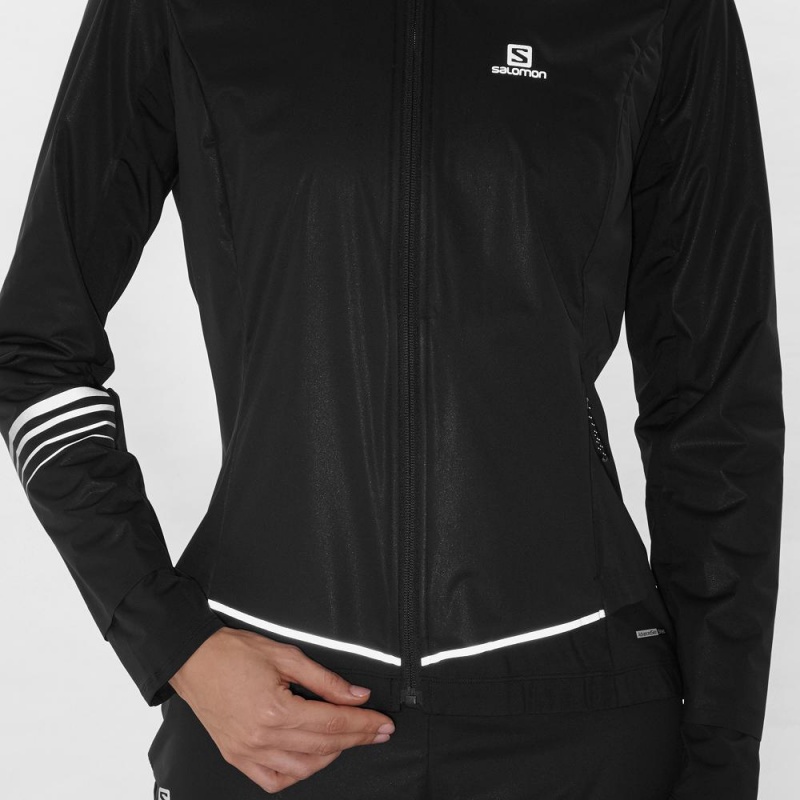 Salomon Lightning Lightshell Jkt W Jacket Black | XHNJ-45038