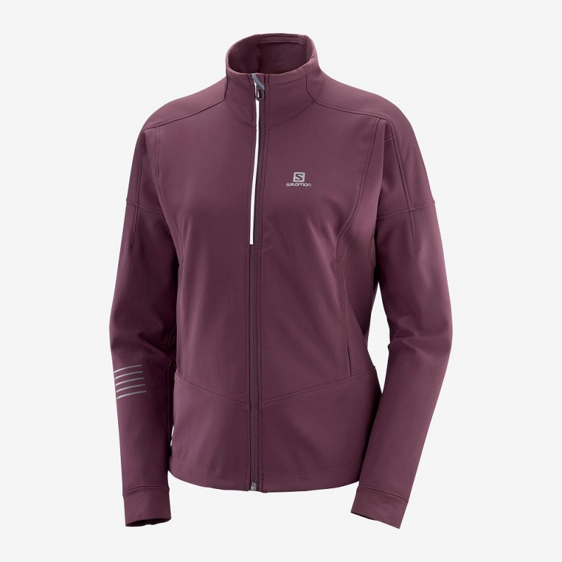 Salomon Lightning Warm Sshell Jkt W Jacket Purple | ZQXN-81503