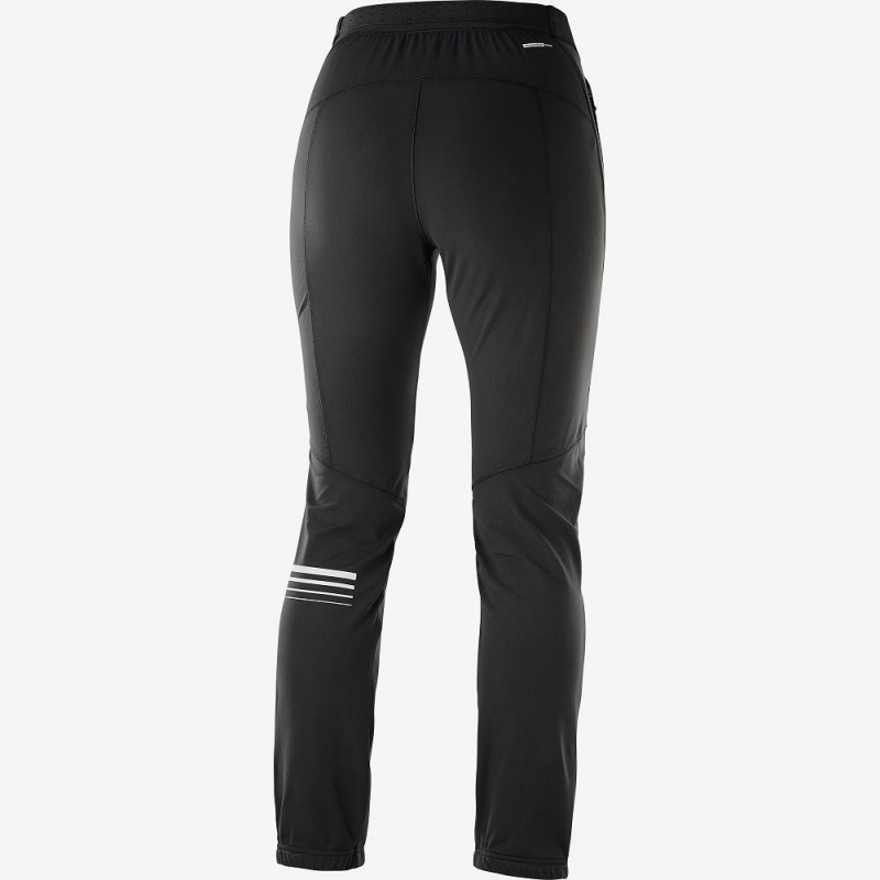 Salomon Lightning Warm Sshell W Pants Black | LNXI-01235