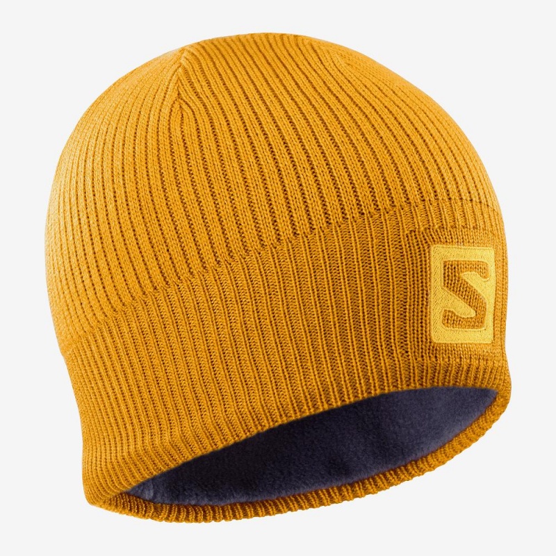 Salomon Logo Caps Yellow | BRKS-04162