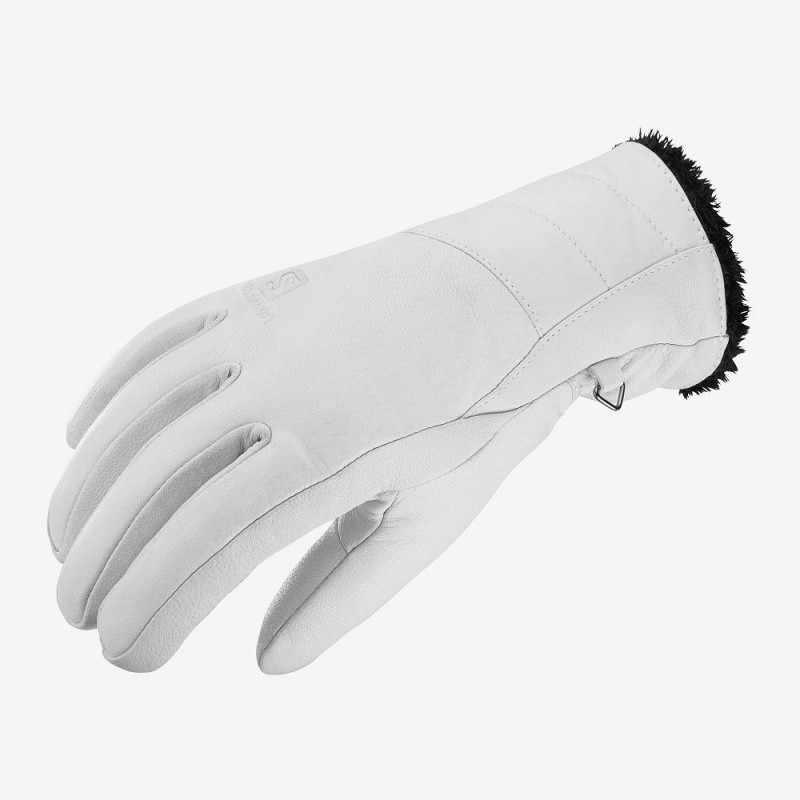 Salomon Native W Gloves White | CFGK-31298