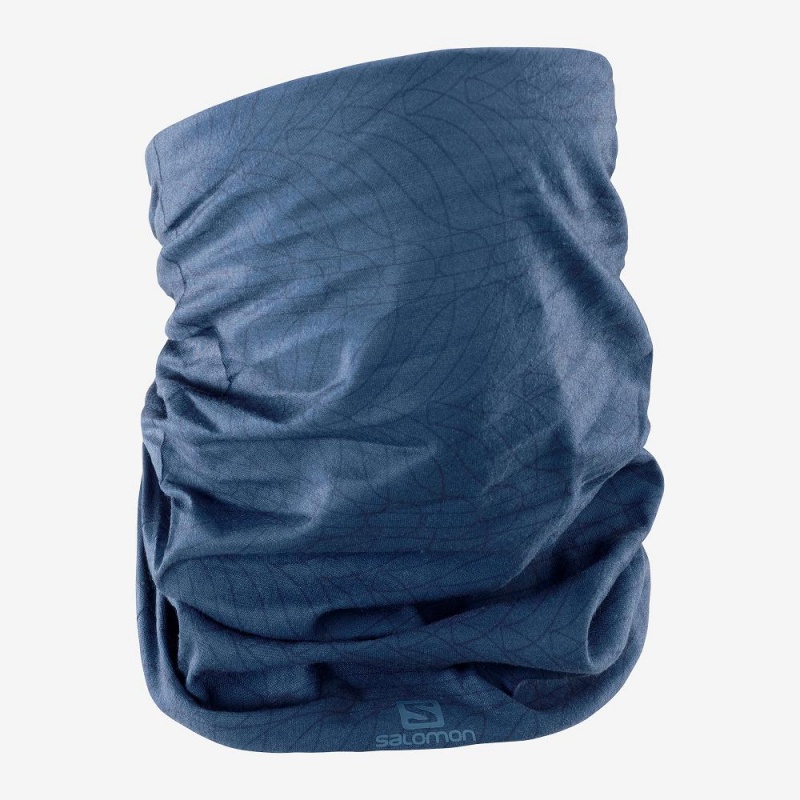 Salomon Neck&Head Light Gaiter Headband Navy | ZLOI-60817