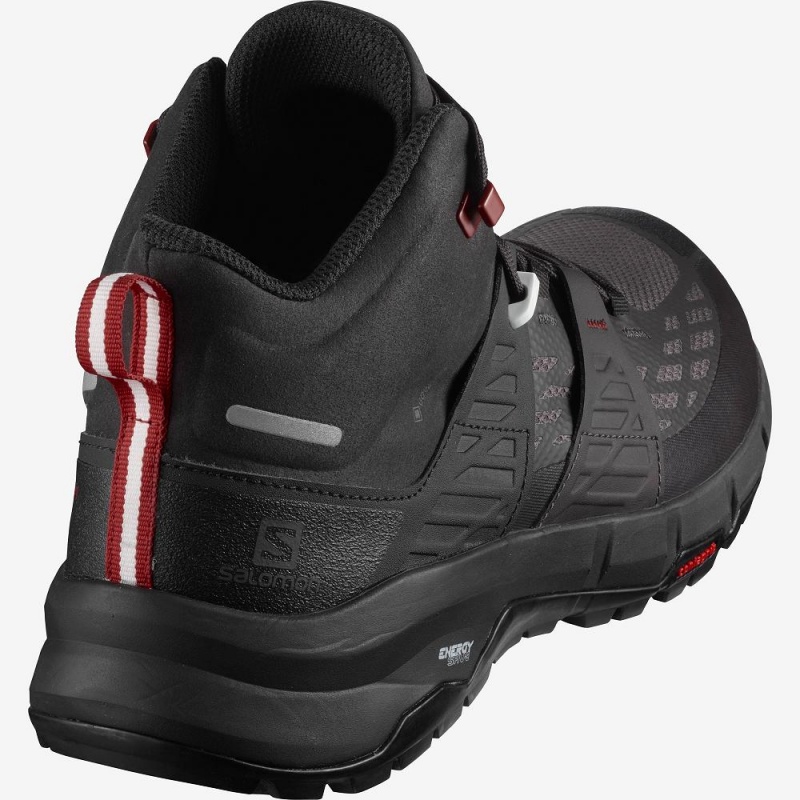 Salomon Odyssey Mid Gtx Walking Boots Black | QEAD-87905