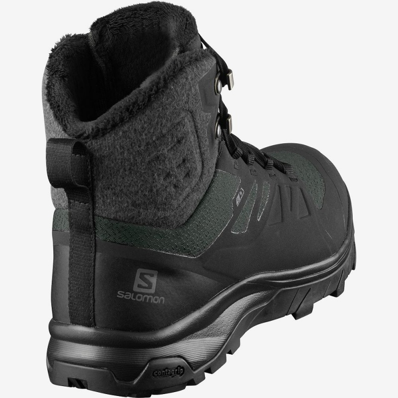 Salomon Outblast Thinsulate Climasalomon Waterproof Winter Boots Black | RPMH-08724