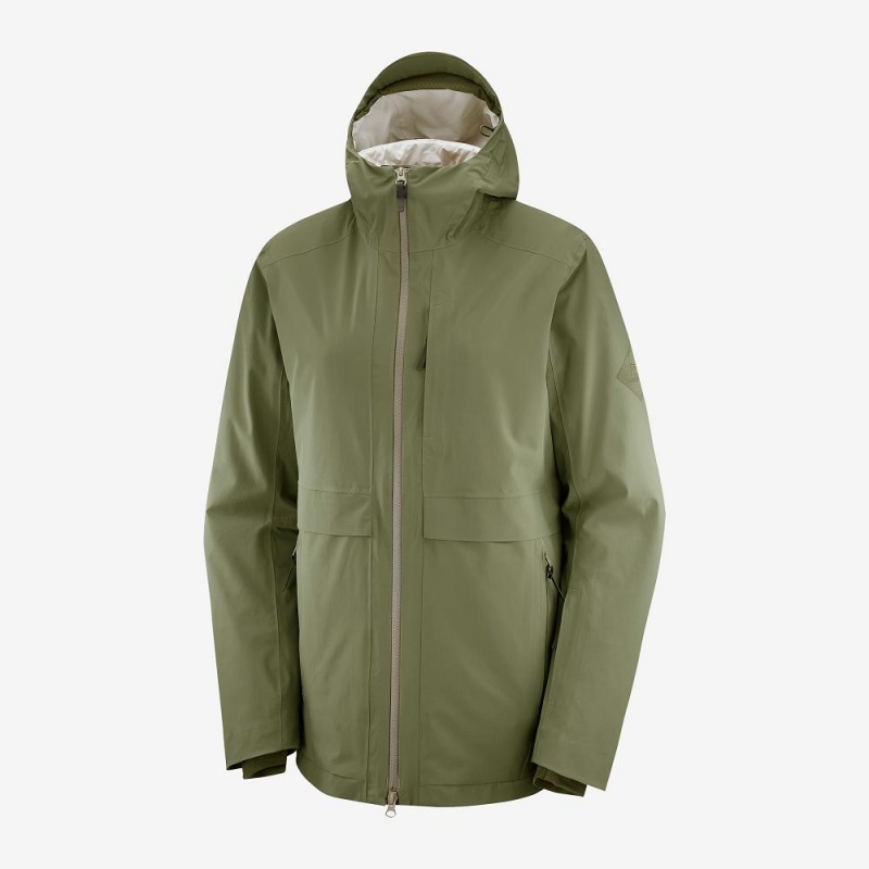 Salomon Outlaw 3In1 Jacket W Ski Jackets Green | NJXO-84215