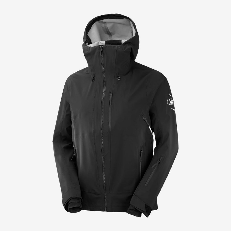 Salomon Outlaw 3L Ski Jackets Black | YTCN-23187