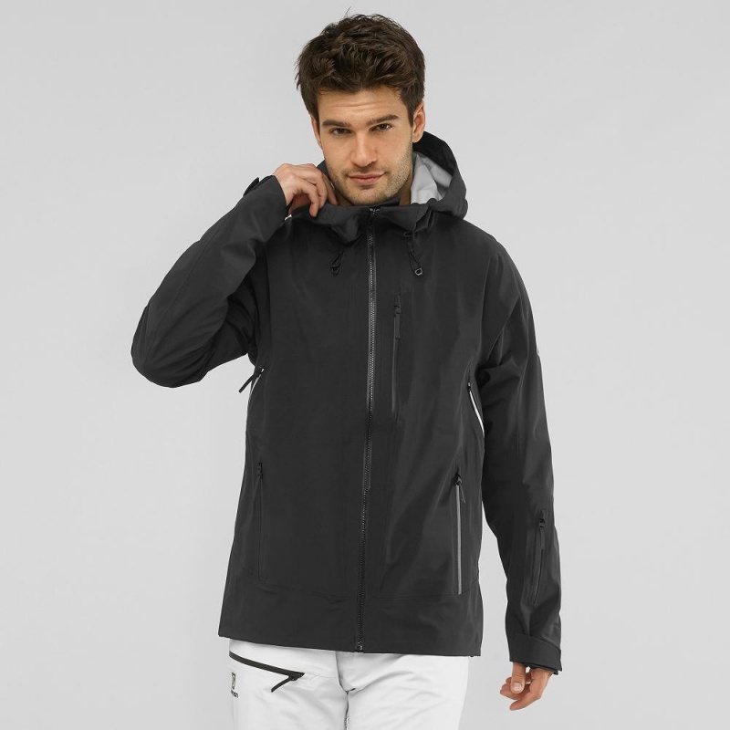 Salomon Outlaw 3L Ski Jackets Black | YTCN-23187