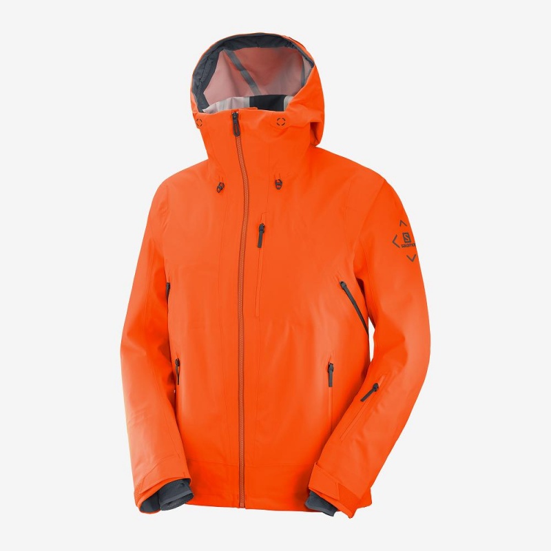 Salomon Outlaw 3L Ski Jackets Orange | FQSD-27014