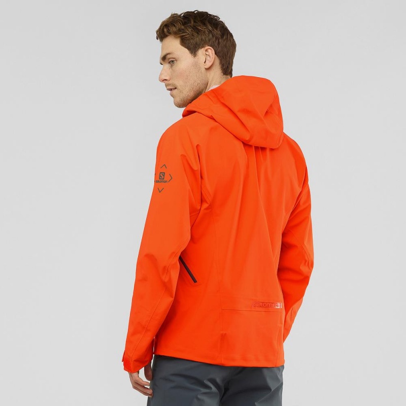 Salomon Outlaw 3L Ski Jackets Orange | FQSD-27014