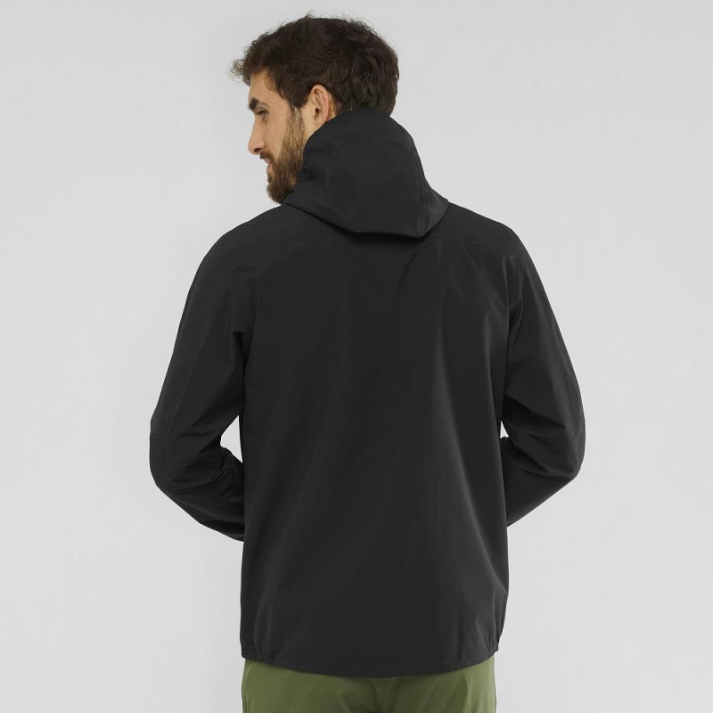 Salomon Outline Jacket M Jacket Black | WOBZ-51902