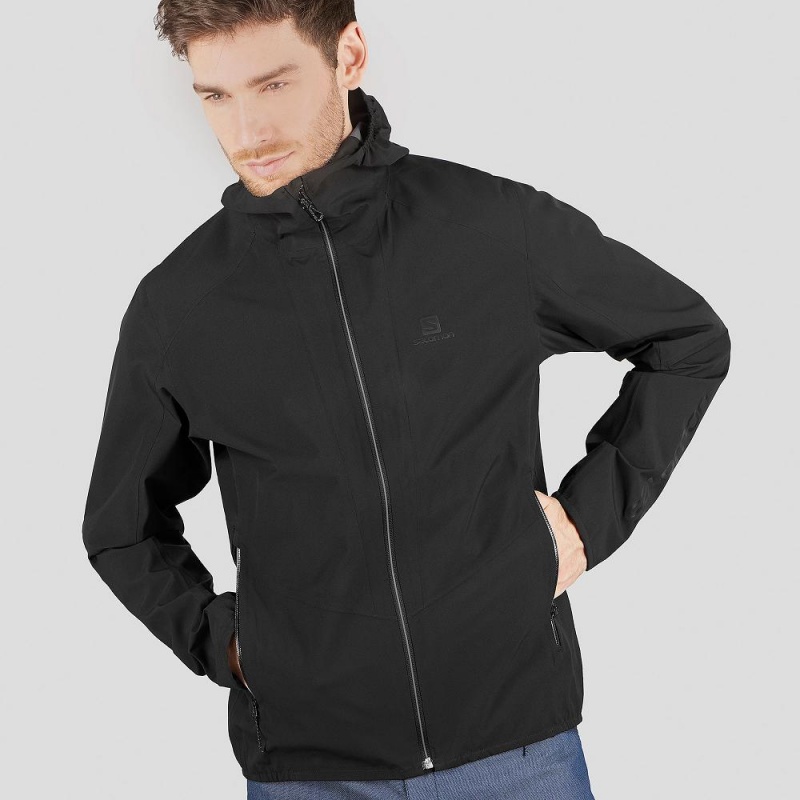 Salomon Outline Jacket M Jacket Black | WOBZ-51902