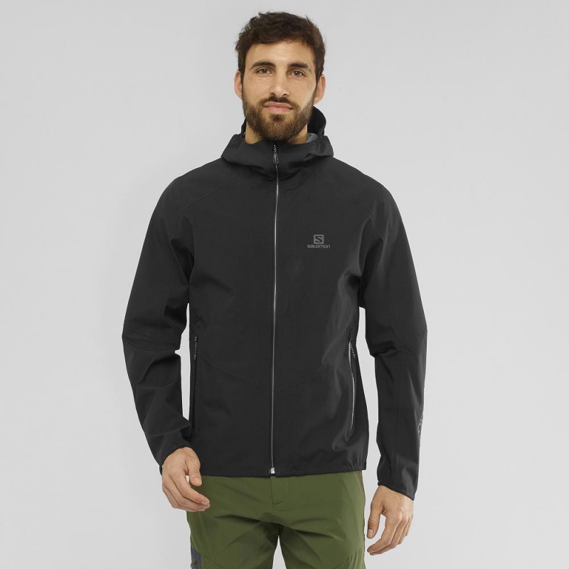 Salomon Outline Jacket M Jacket Black | WOBZ-51902