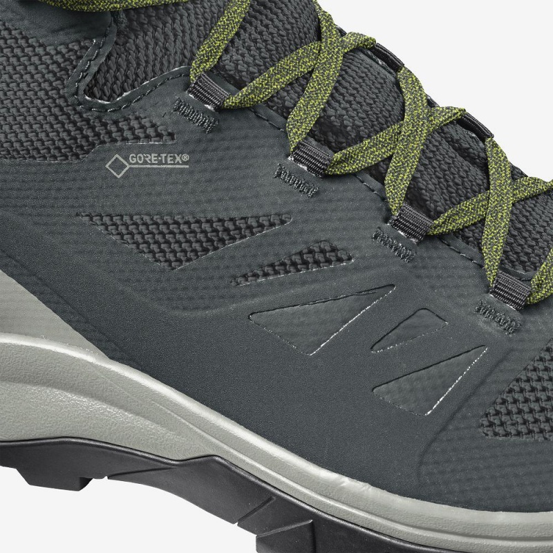 Salomon Outline Mid Gore-Tex Walking Boots Green | YXSM-02976