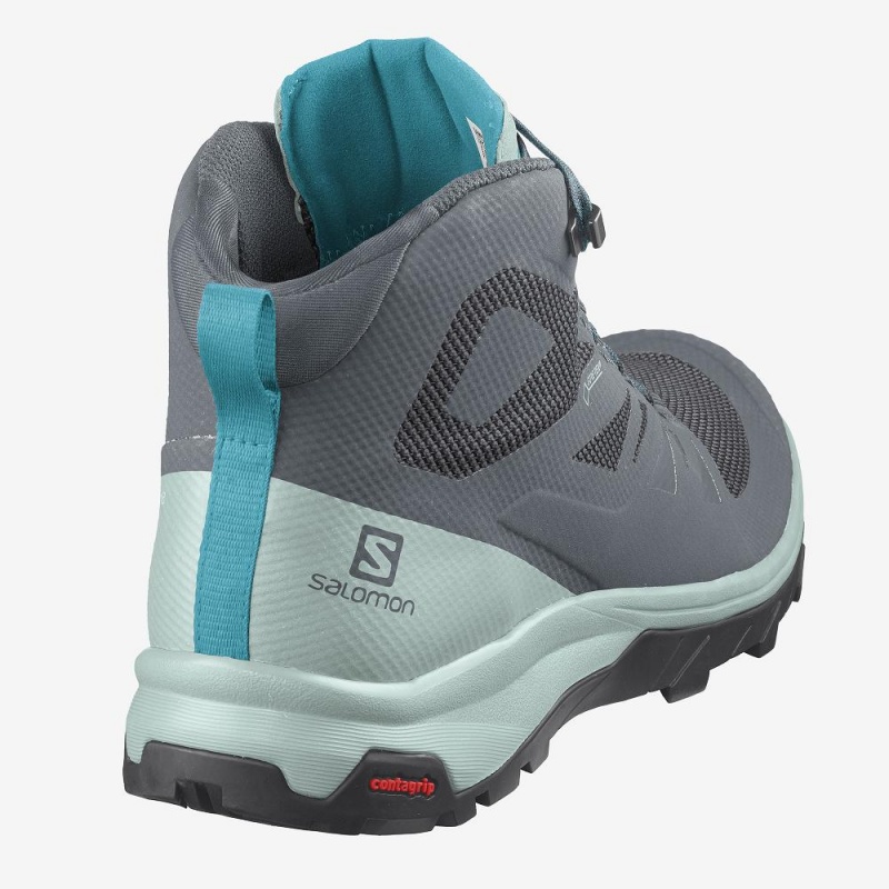 Salomon Outline Mid Gore-Tex Walking Boots Gray | YOER-59012