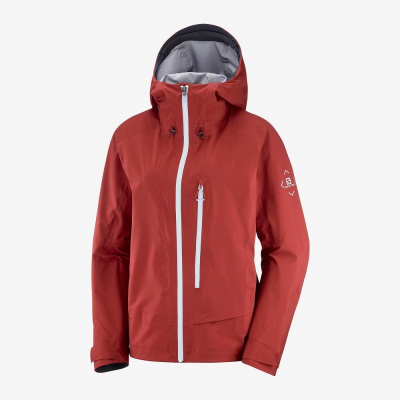 Salomon Outpeak 3L Light Jacket W Ski Jackets Red | GIHB-83109