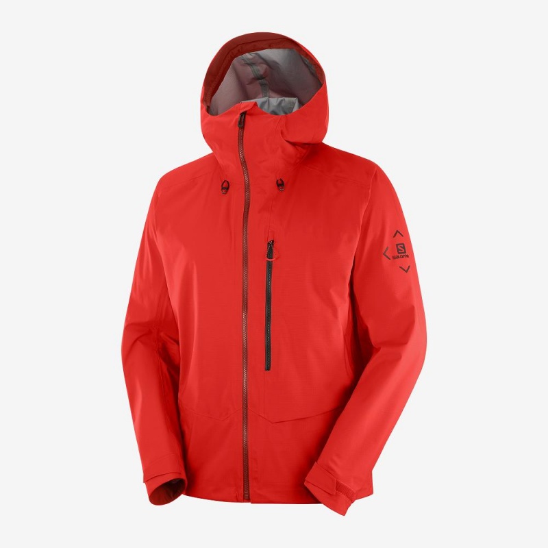 Salomon Outpeak 3L Light Shell Jacket M Ski Jackets Red | EGZY-16592