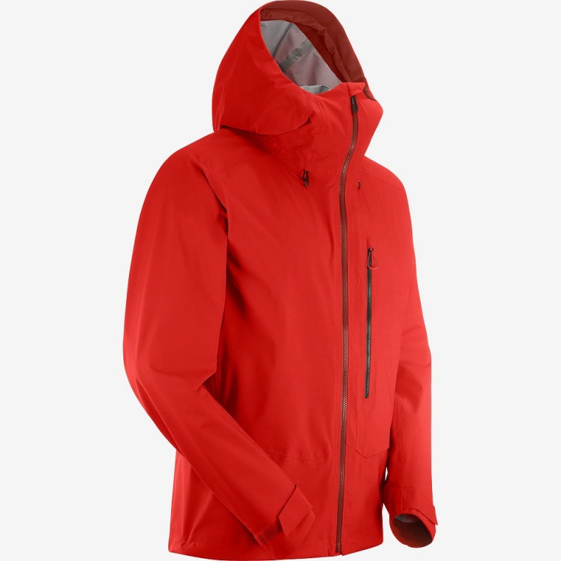 Salomon Outpeak 3L Light Shell Jacket M Ski Jackets Red | EGZY-16592