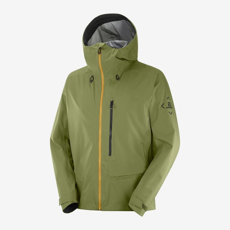 Salomon Outpeak 3L Light Shell Jacket M Ski Jackets Green | ATQM-51428