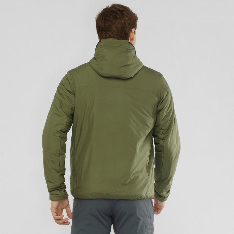 Salomon Outrack Insulated Hoodie Green | UZGQ-89720