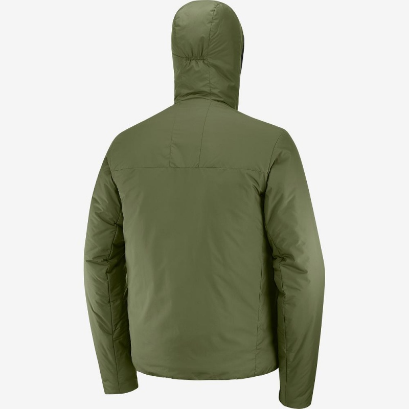 Salomon Outrack Insulated Hoodie Green | UZGQ-89720