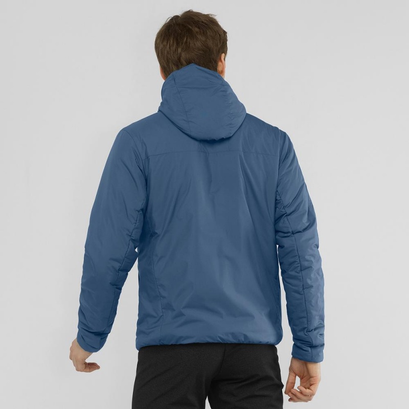 Salomon Outrack Insulated Hoodie Navy | OGMA-16482