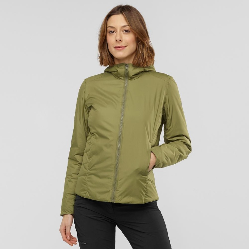 Salomon Outrack Insulated Jacket Green | IGYH-51728