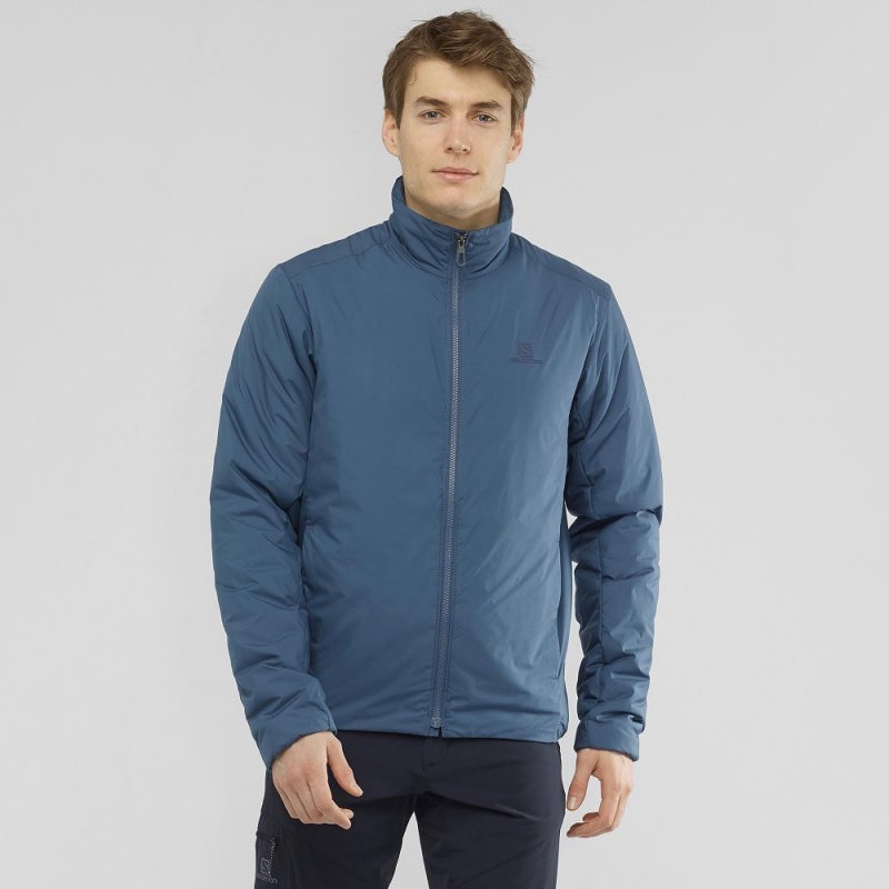 Salomon Outrack Insulated Jacket M Jacket Navy | WQXD-46857