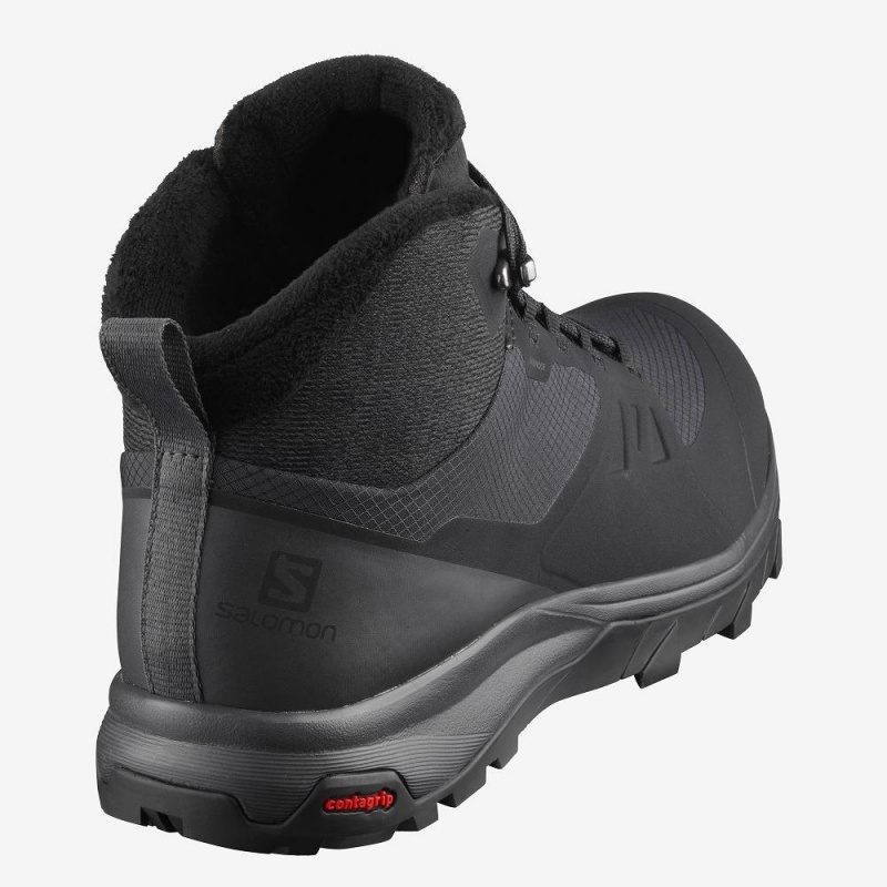 Salomon Outsnap Climasalomon Waterproof Winter Boots Black | PDKM-87260