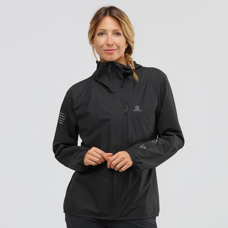 Salomon Outspeed 360 3L Jkt W Jacket Black | NSTA-04261