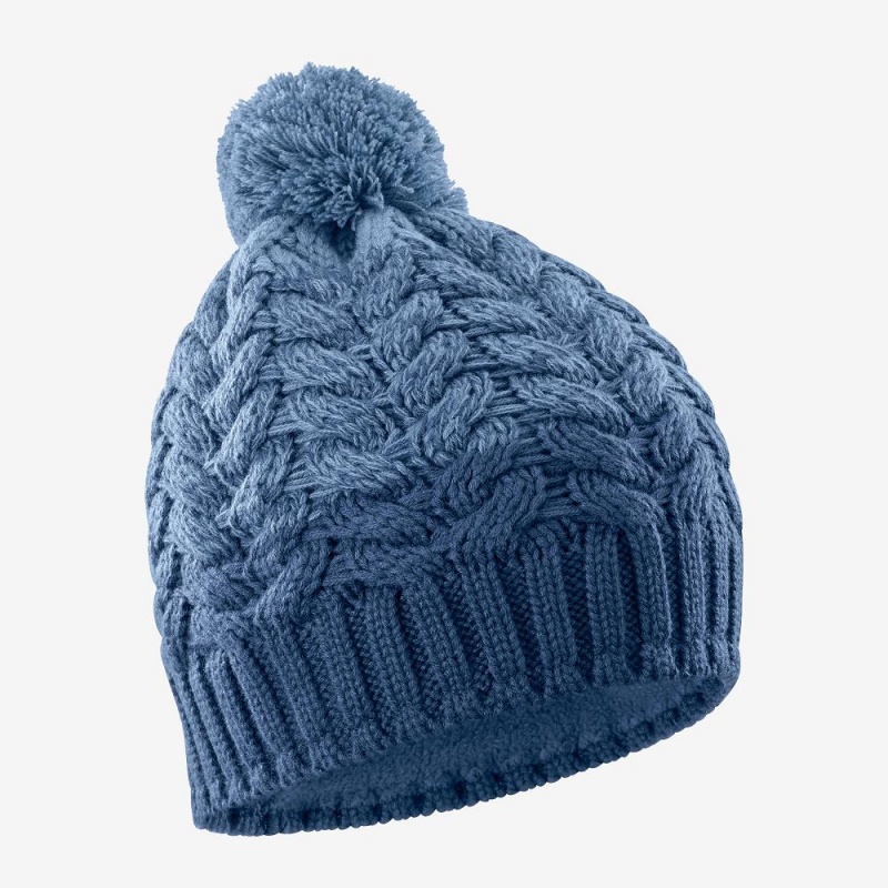 Salomon Poly Beanie Hats Blue | CTYG-98472