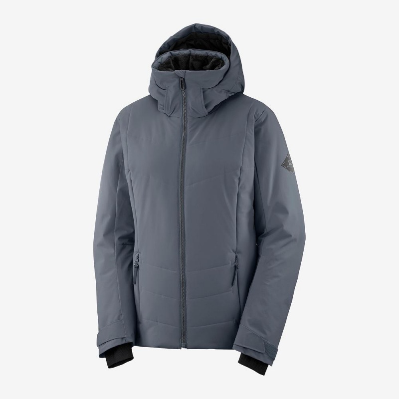 Salomon Prevail Jacket W Ski Jackets Gray | YXRZ-83954