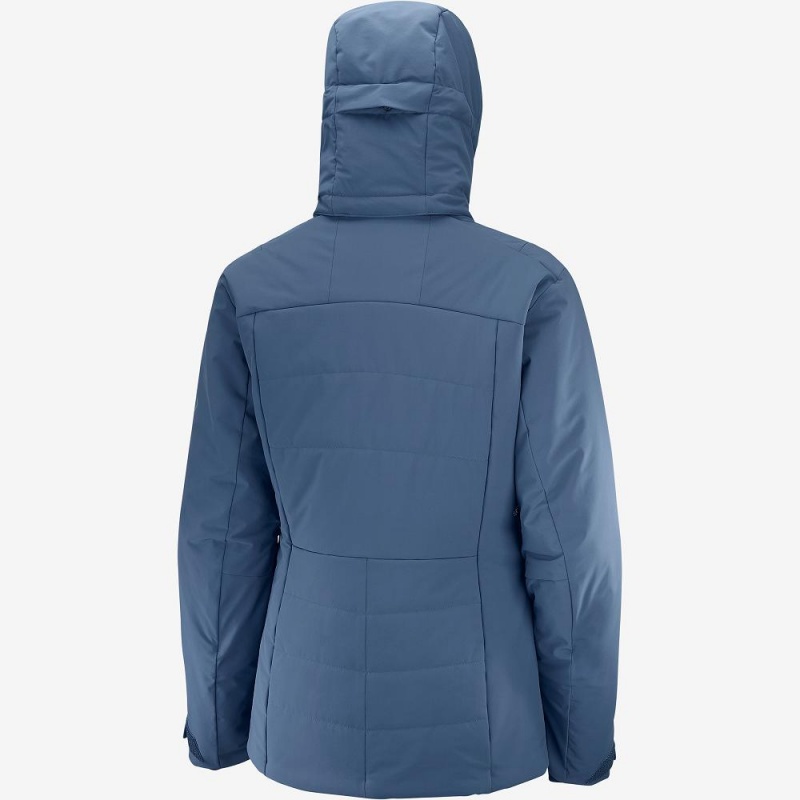 Salomon Prevail Jacket W Ski Jackets Navy | ODMS-14876