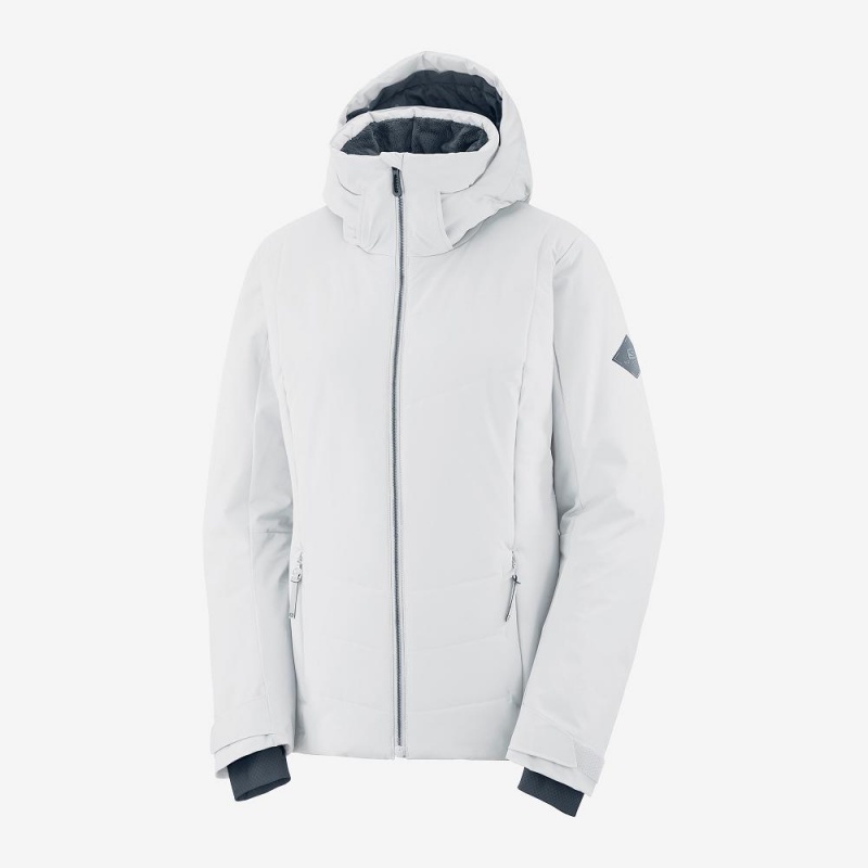 Salomon Prevail Jacket W Ski Jackets White | FIPT-51462