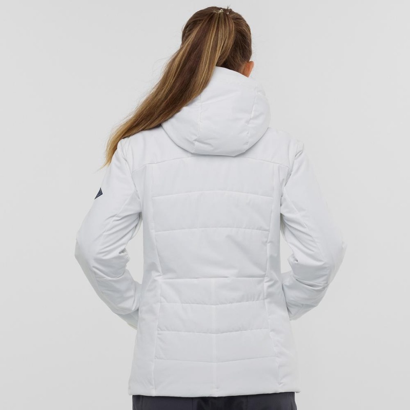 Salomon Prevail Jacket W Ski Jackets White | FIPT-51462