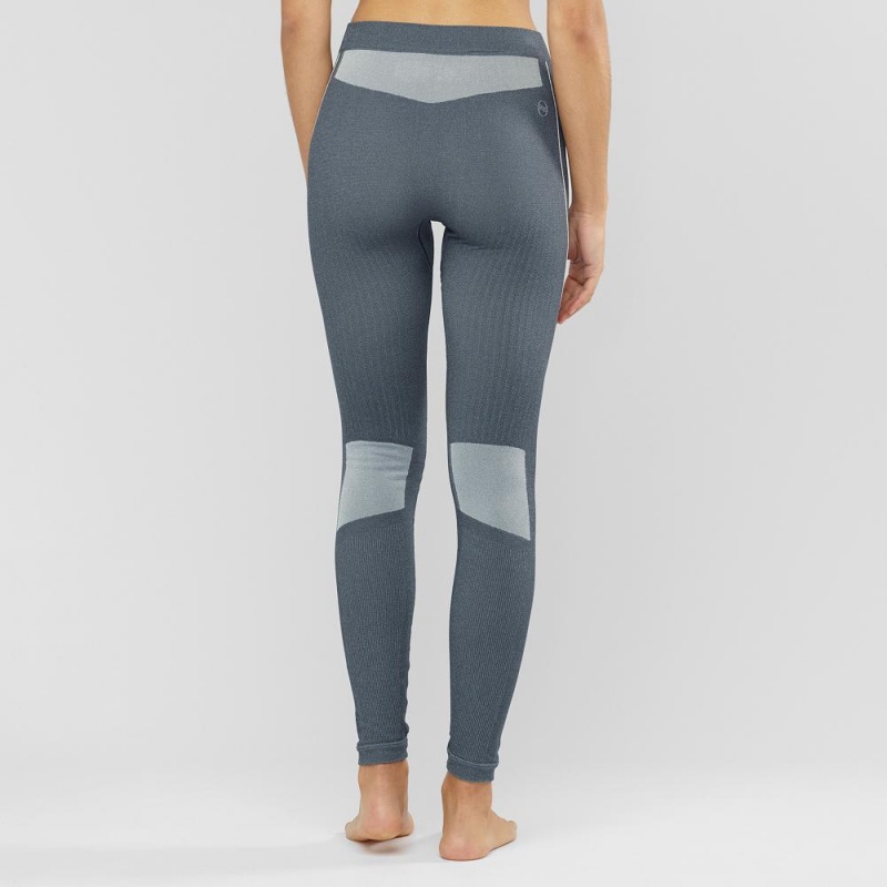 Salomon Primo Warm Tight Seamless W Tight Gray | YGJP-42035