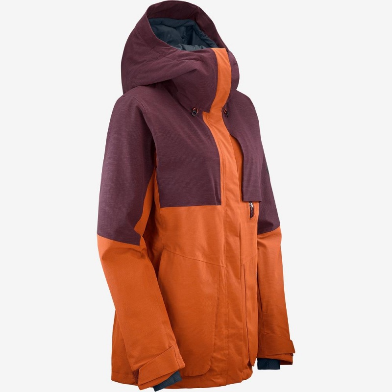 Salomon Proof Light Ski Jackets Brown | MQDA-19765