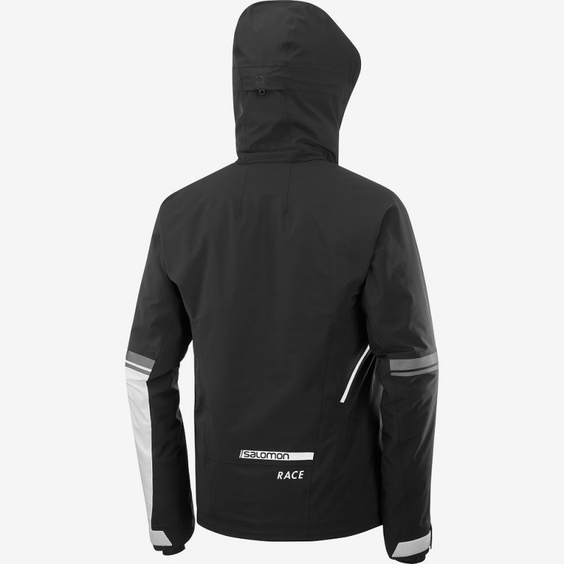 Salomon Race Jacket M Ski Jackets Black | WIVX-93582