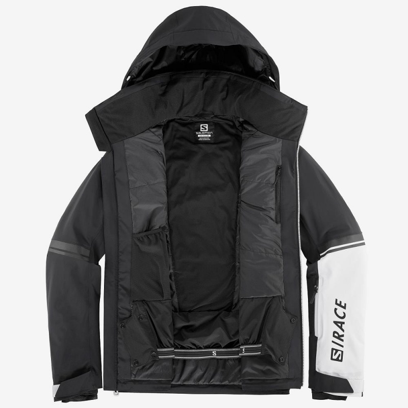 Salomon Race Jacket M Ski Jackets Black | WIVX-93582