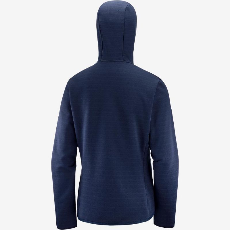 Salomon Radiant Hybrid Hoodie W Ski Jackets Navy | RPXZ-72561