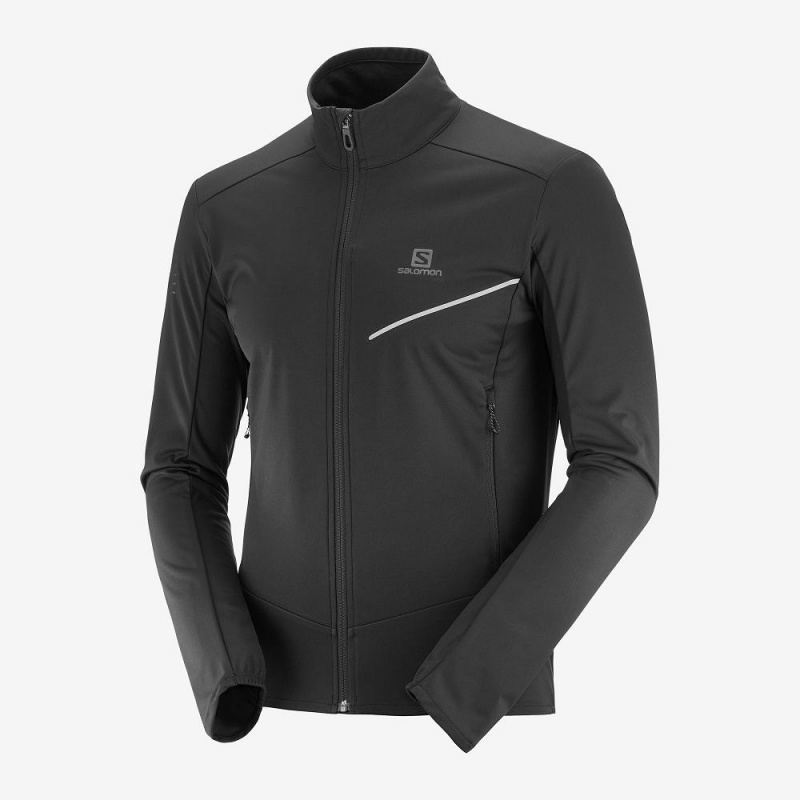 Salomon Rs Softshell Jkt M Jacket Black | XCHS-72943