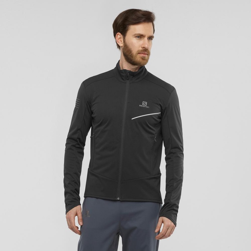 Salomon Rs Softshell Jkt M Jacket Black | XCHS-72943