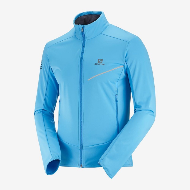 Salomon Rs Softshell Jkt M Jacket Blue | HYXA-32701