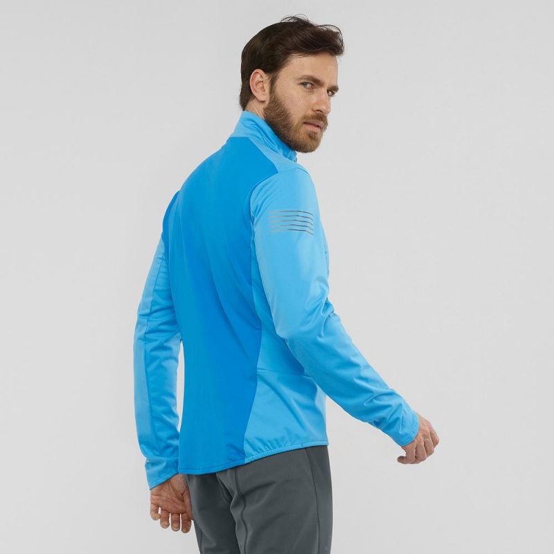 Salomon Rs Softshell Jkt M Jacket Blue | HYXA-32701