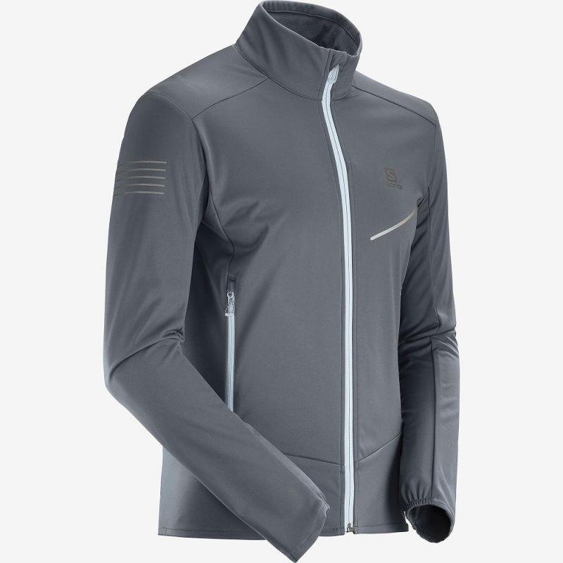 Salomon Rs Softshell Jkt M Jacket Gray | YOVW-42198