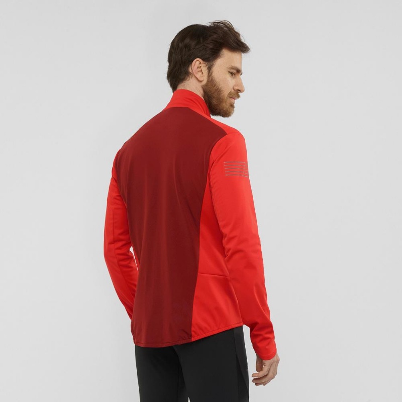 Salomon Rs Softshell Jkt M Jacket Red | XJWQ-01492